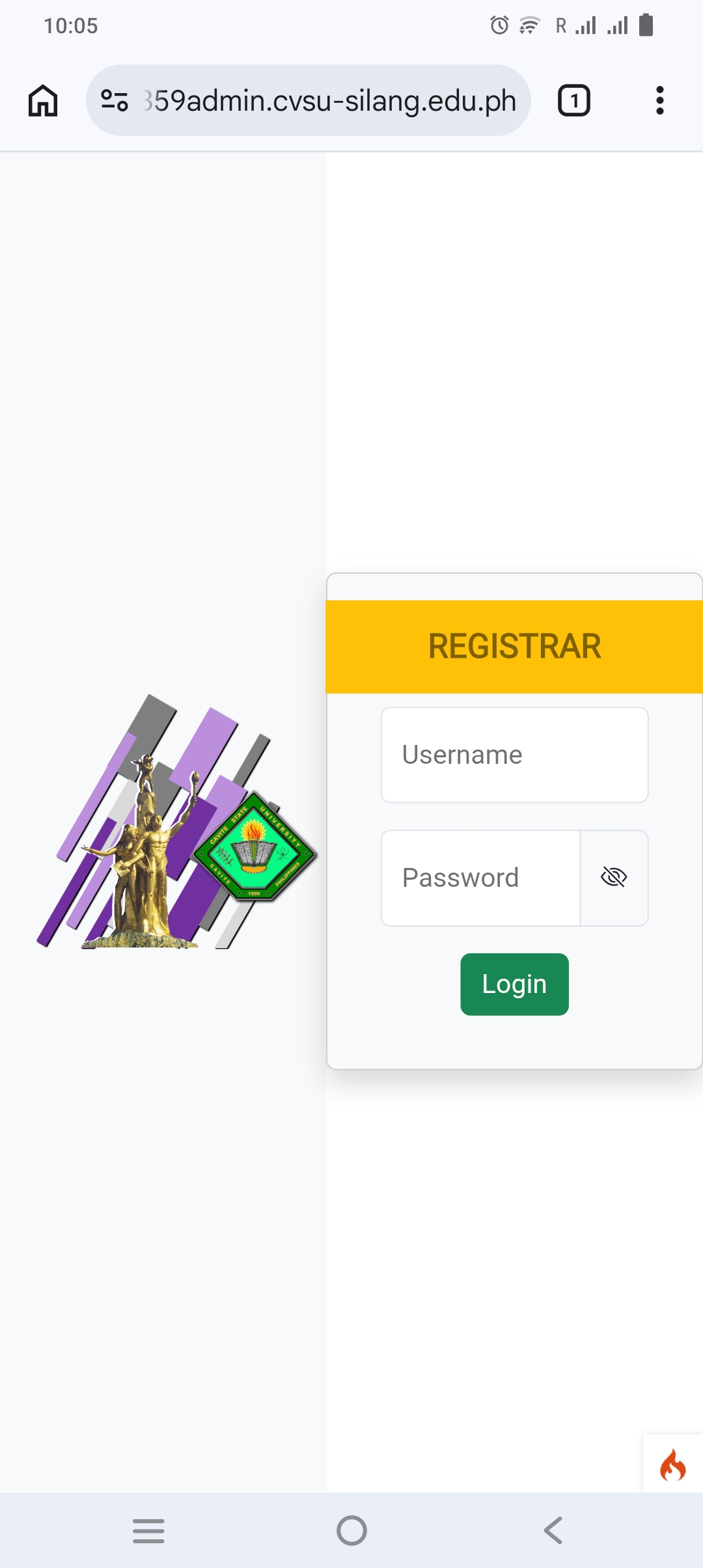 CVSU CSC Enrollment System Mobile Preview
